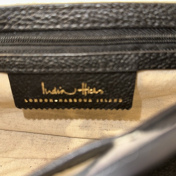 India Hicks The Lady P Bag Crossbody Purse Black Leather Bag Designer - Picture 10 of 15